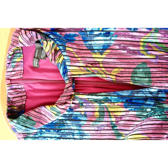 Maggy London Woman Plus Size 18W Maxi Dress Floral Velvet Metallic Party - Picture 9 of 9